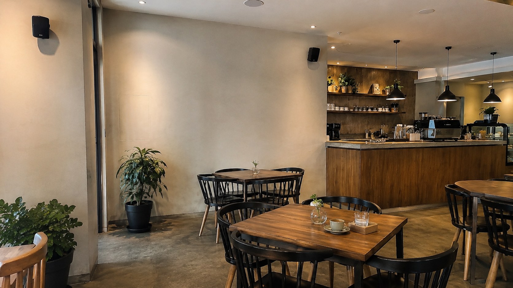 Cafetería con música funcional para clientes